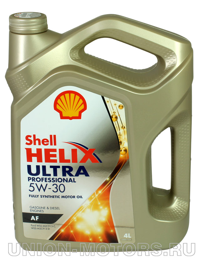 Масло моторное Shell Helix Ultra Pro AF 5W-30 ACEA A5/B5 канистра 4 л